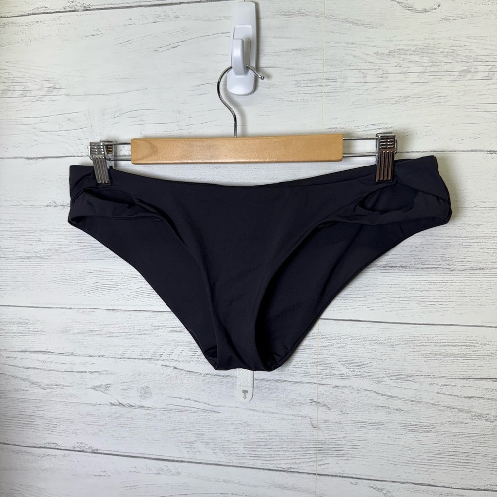 BECCA L cutout sides black Swimwear Bottom
